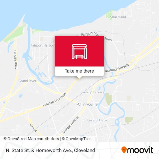 N. State St. & Homeworth Ave. map