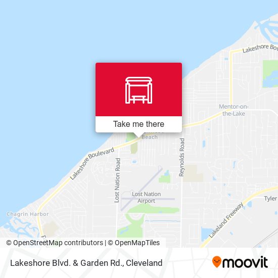 Lakeshore Blvd. & Garden Rd. map
