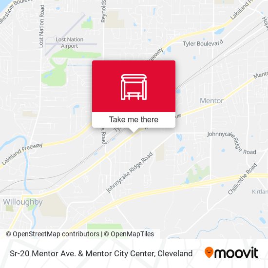 Sr-20 Mentor Ave. & Mentor City Center map