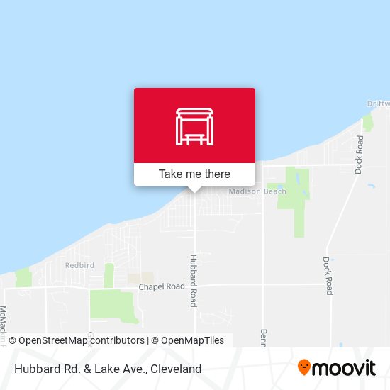 Hubbard Rd. & Lake Ave. map