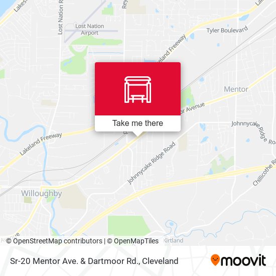 Mapa de Sr-20 Mentor Ave. & Dartmoor Rd.