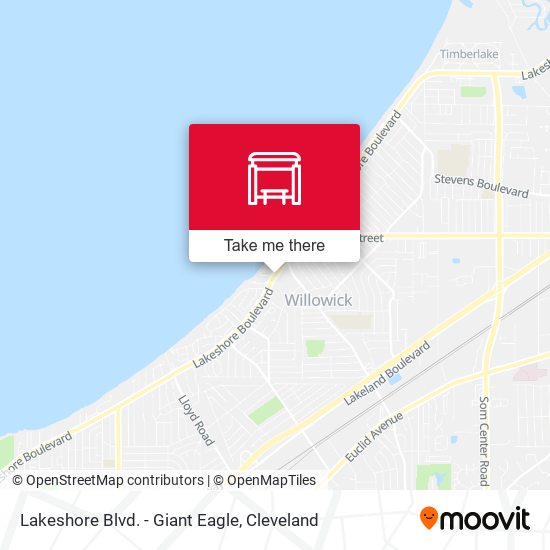 Mapa de Lakeshore Blvd. - Giant Eagle