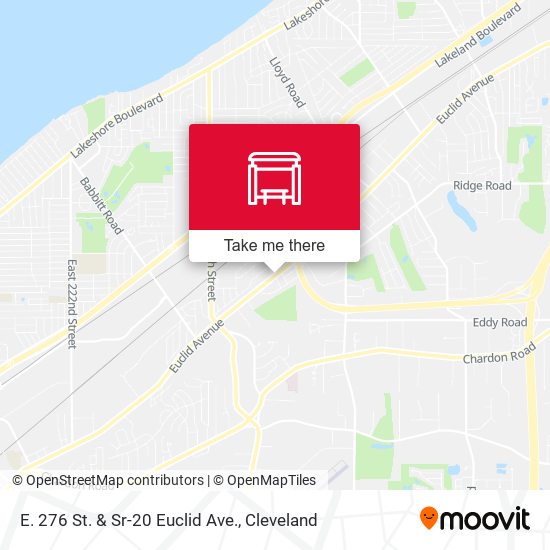 E. 276 St. & Sr-20 Euclid Ave. map
