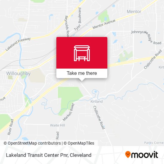 Lakeland Transit Center Pnr map