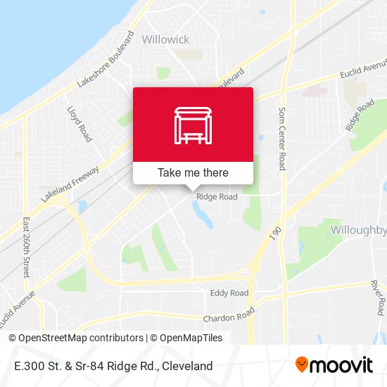 E.300 St. & Sr-84 Ridge Rd. map