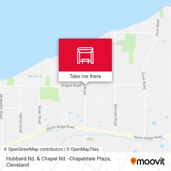Hubbard Rd. & Chapel Rd. -Chapeldale Plaza map