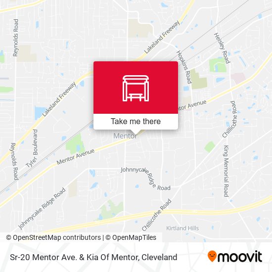 Sr-20 Mentor Ave. & Kia Of Mentor map