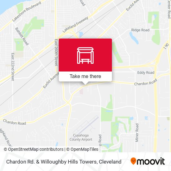 Mapa de Chardon Rd. & Willoughby Hills Towers