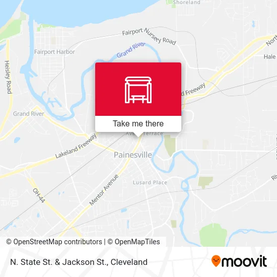 N. State St. &  Jackson St. map