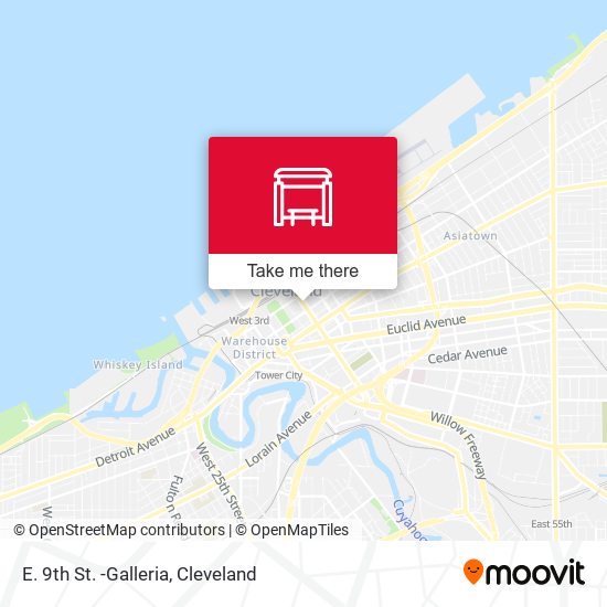 E. 9th St. -Galleria map