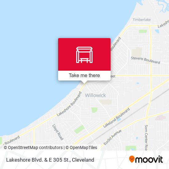 Lakeshore Blvd. & E 305 St. map