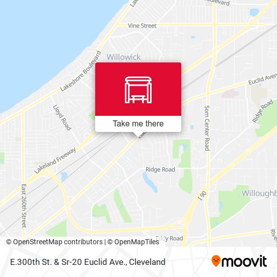 Mapa de E.300th St. & Sr-20 Euclid Ave.