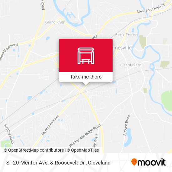 Sr-20 Mentor Ave. & Roosevelt Dr. map