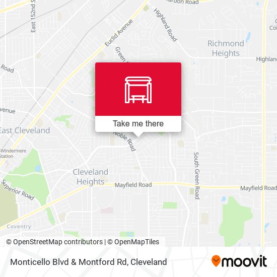 Monticello Blvd & Montford Rd map