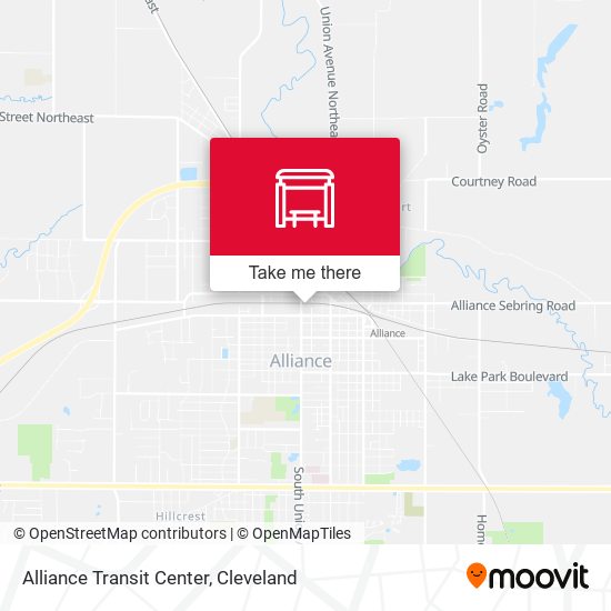 Alliance Transit Center map