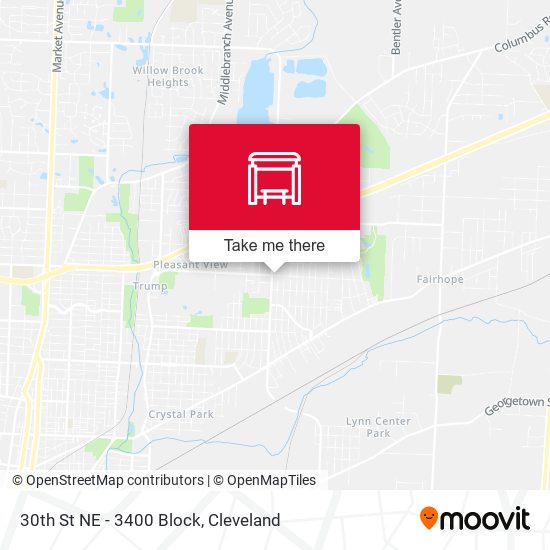 30th St NE - 3400 Block map