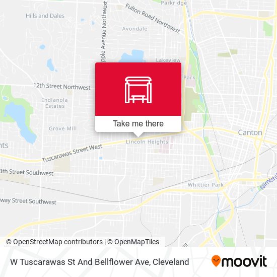 Mapa de W Tuscarawas St And Bellflower Ave