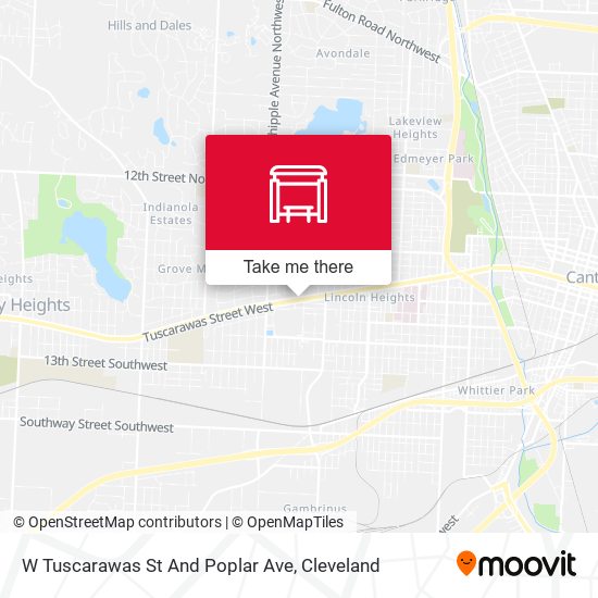 Mapa de W Tuscarawas St And Poplar Ave