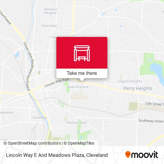 Lincoln Way E And Meadows Plaza map