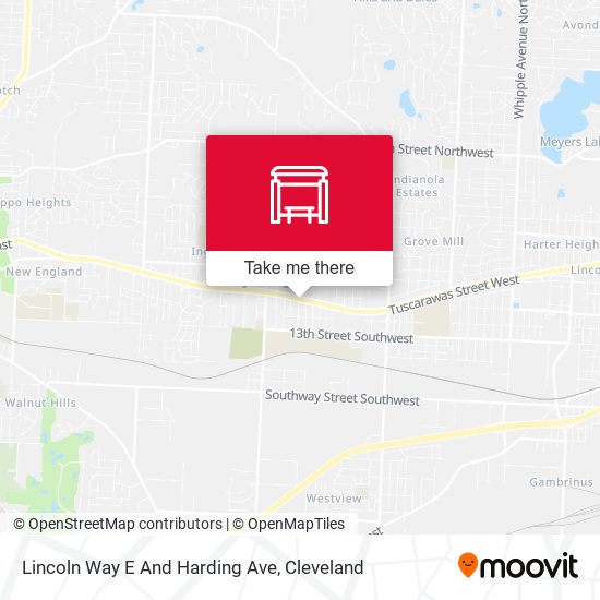 Mapa de Lincoln Way E And Harding Ave