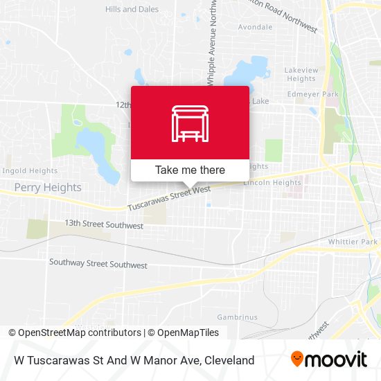 Mapa de W Tuscarawas St And W Manor Ave