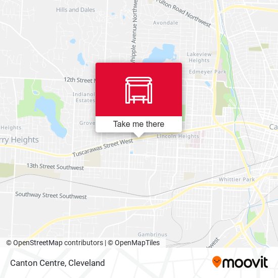Mapa de Canton Centre