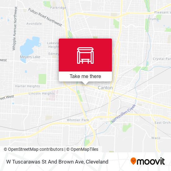 Mapa de W Tuscarawas St And Brown Ave