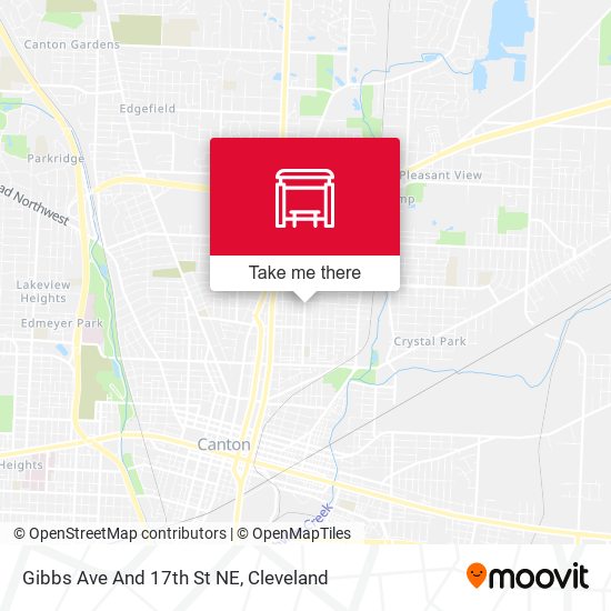 Gibbs Ave And 17th St NE map