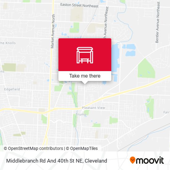 Middlebranch Rd And 40th St NE map