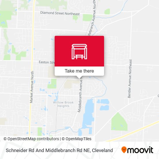 Schneider Rd And Middlebranch Rd NE map