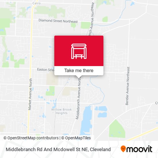 Middlebranch Rd And Mcdowell St NE map