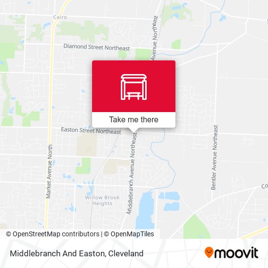 Middlebranch And Easton map