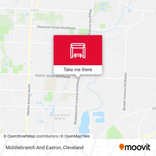 Middlebranch And Easton map