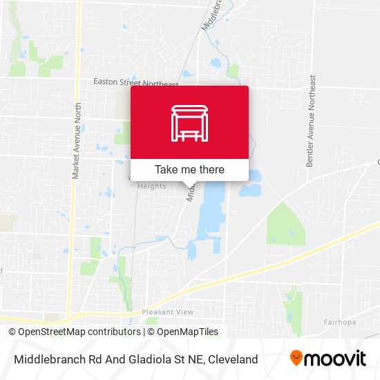 Middlebranch Rd And Gladiola St NE map