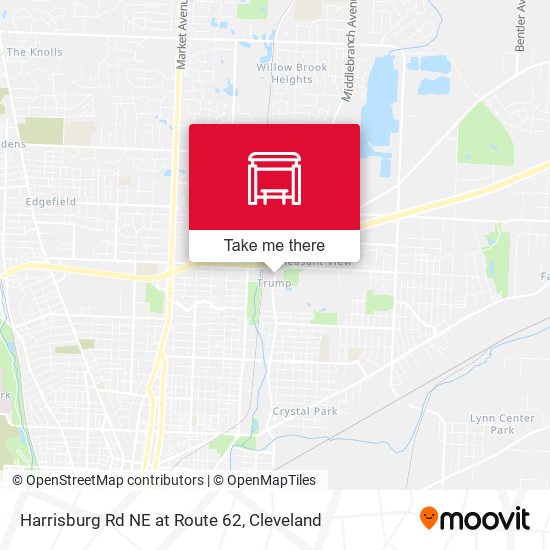 Mapa de Harrisburg Rd NE at Route 62