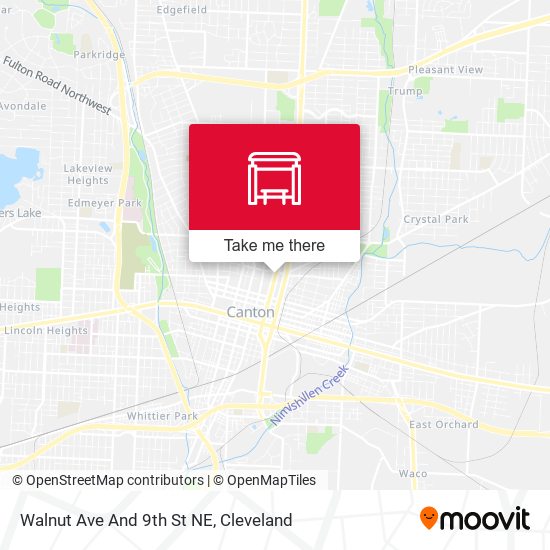 Walnut Ave And 9th St NE map