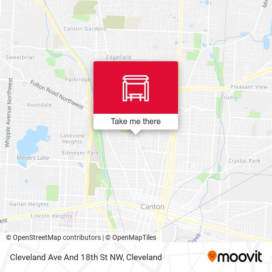 Cleveland Ave And 18th St NW map