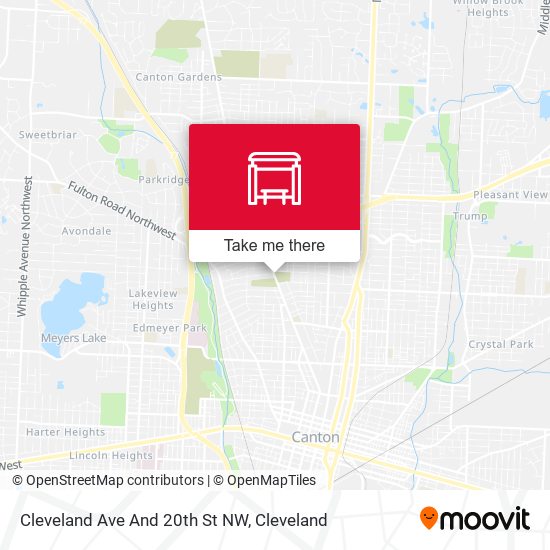 Cleveland Ave And 20th St NW map