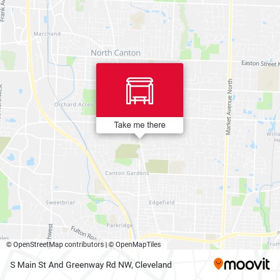 S Main St And Greenway Rd NW map