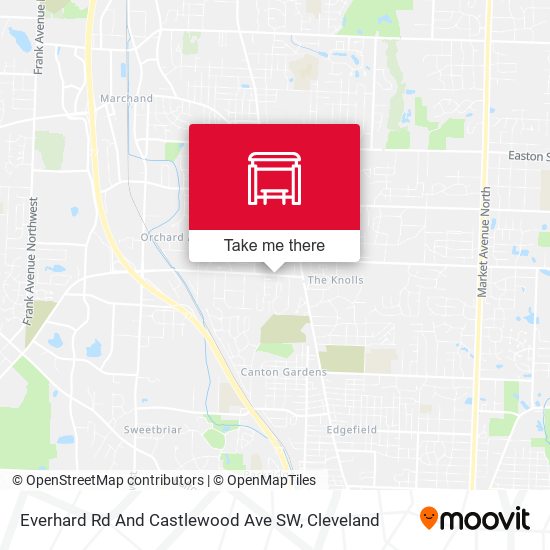 Everhard Rd And Castlewood Ave SW map
