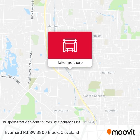 Mapa de Everhard Rd SW 3800 Block