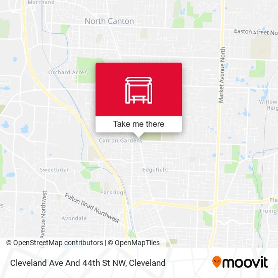 Cleveland Ave And 44th St NW map