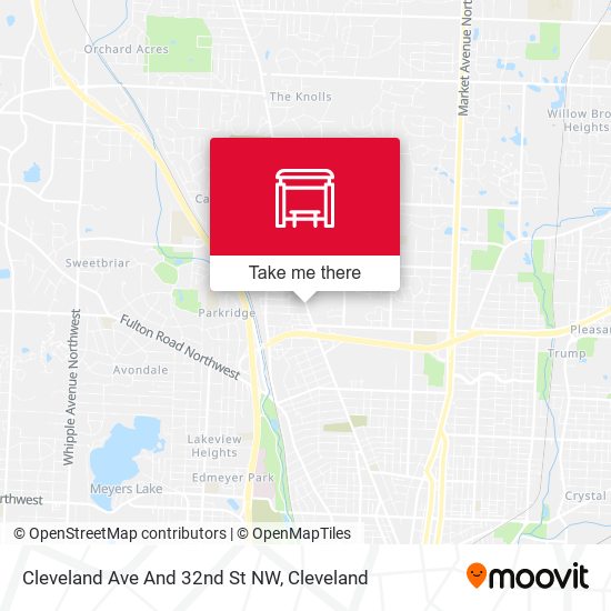 Cleveland Ave And 32nd St NW map
