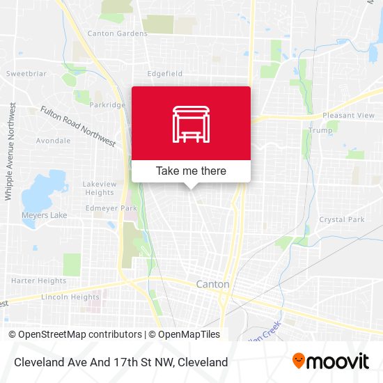 Cleveland Ave And 17th St NW map