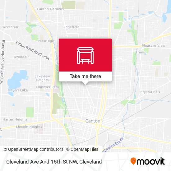 Cleveland Ave And 15th St NW map