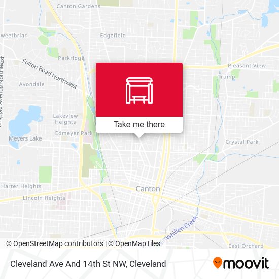 Cleveland Ave And 14th St NW map