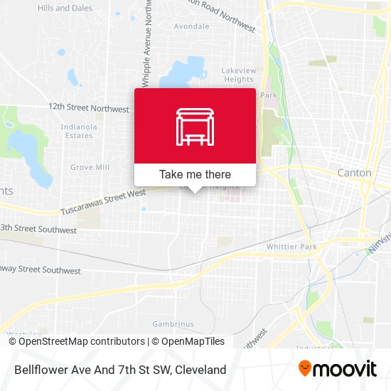 Mapa de Bellflower Ave And 7th St SW
