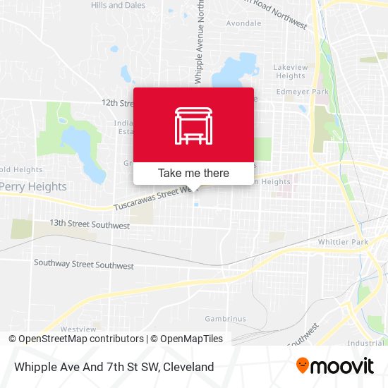 Whipple Ave And 7th St SW map