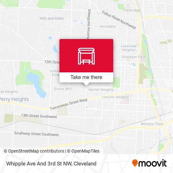 Whipple Ave And 3rd St NW map