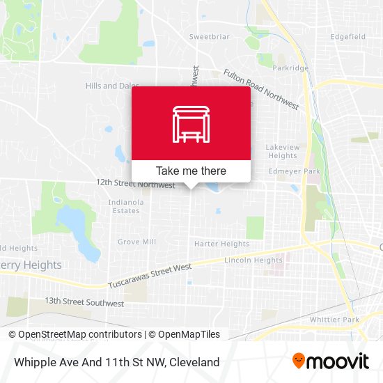 Whipple Ave And 11th St NW map